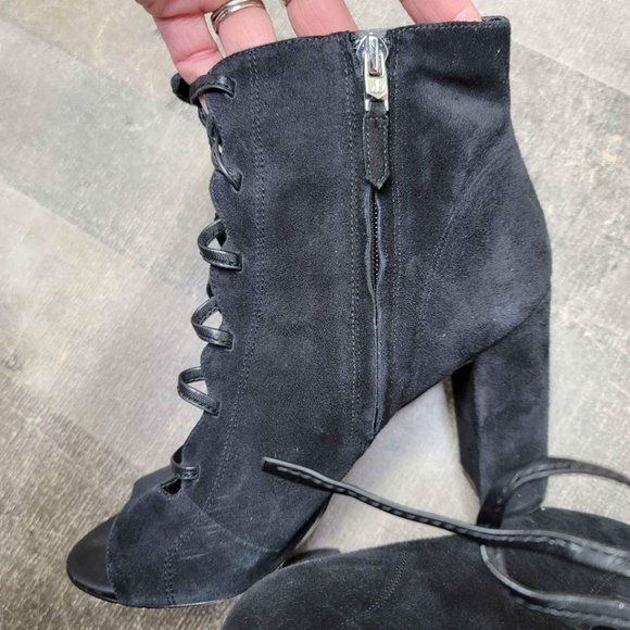 Sam Edelman Open Toe High Heels Black 8.5 - Picture 5 of 5